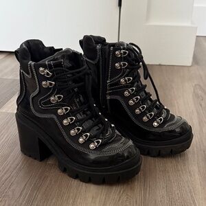 jeffrey campbell combat chunky heels